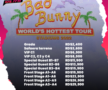 El precio de las pre ventas del concierto de Bad Bunny